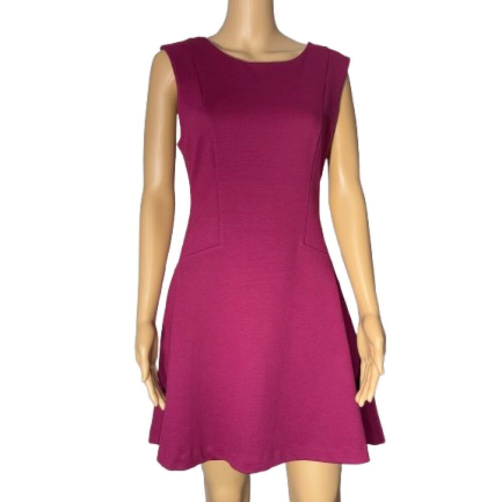 NWT Free People Magenta Sleeveless Fit and Flare Dress Size Medium